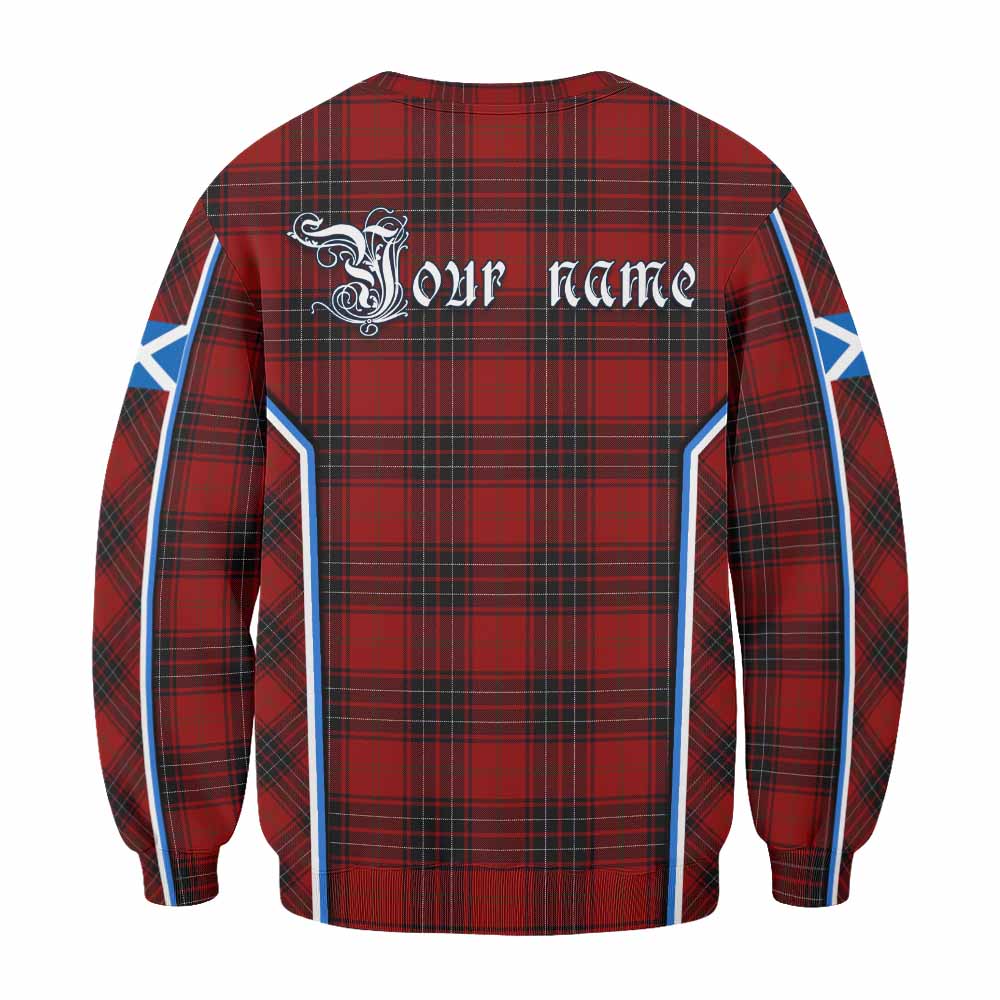 Wemyss Tartan Crest Sweatshirt Scotland Coat of Arm Flag Style - Tartan Vibes Clothing