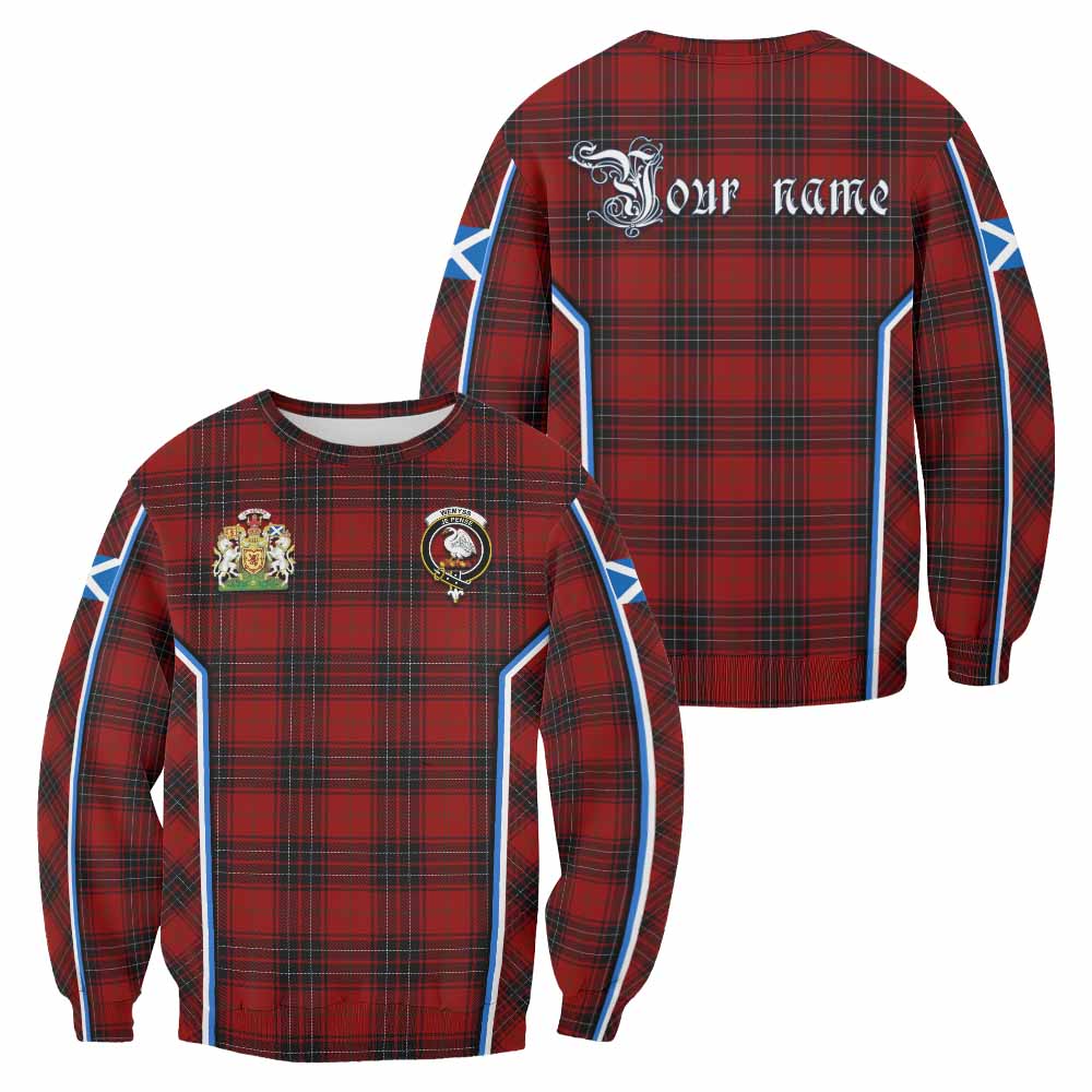 Wemyss Tartan Crest Sweatshirt Scotland Coat of Arm Flag Style - Tartan Vibes Clothing