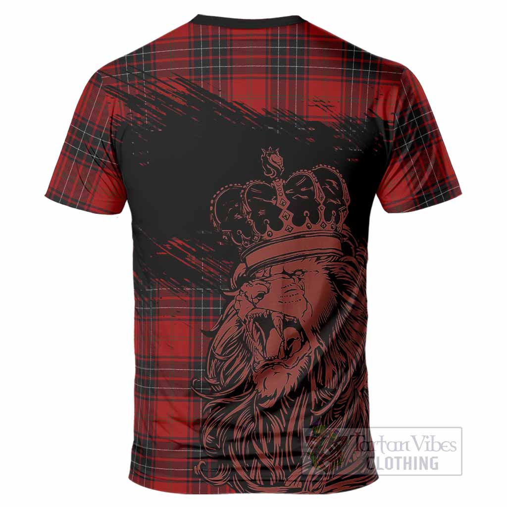Wemyss Tartan Crest T-Shirt Crowned Lion Heritage Style