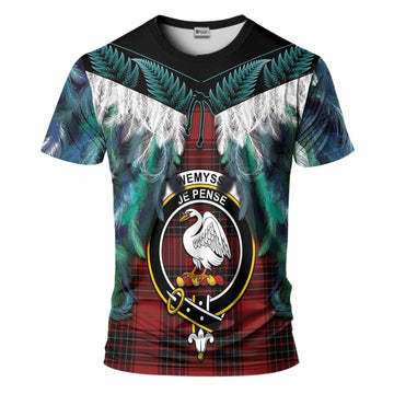 Wemyss Tartan Crest T-Shirt New Zealand Maori Korowai Cloak