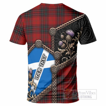 Wemyss Tartan Crest T-Shirt Scottish Thistle Loch Ness Monster