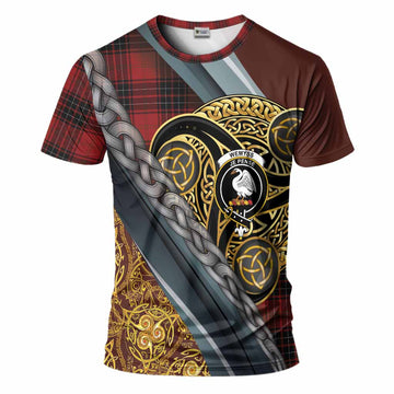 Wemyss Tartan Crest T-Shirt Scottish Triskele Celtic