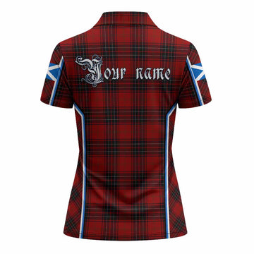 Wemyss Tartan Crest Women's Polo Shirt Scotland Coat of Arm Flag Style - Tartan Vibes Clothing