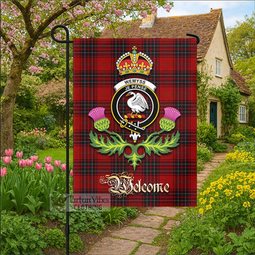 Wemyss Tartan Family Crest Garden Flag Royal Thistle Welcome Style - Tartan Vibes Clothing