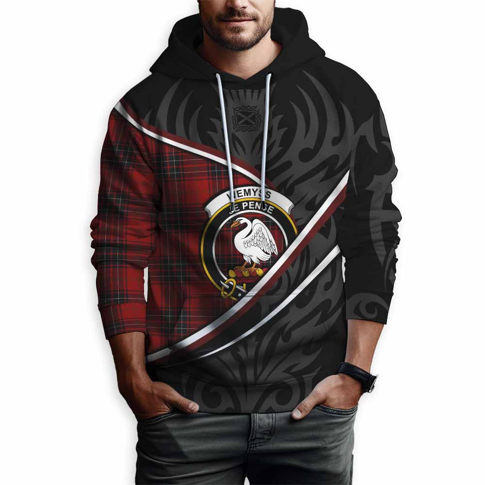 Wemyss Tartan Family Crest Hoodie Celtic Scottish Thistle Floral - Tartan Vibes Clothing