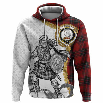 Wemyss Tartan Family Crest Hoodie Scottish Highland Warrior Celtic Knot Thistle