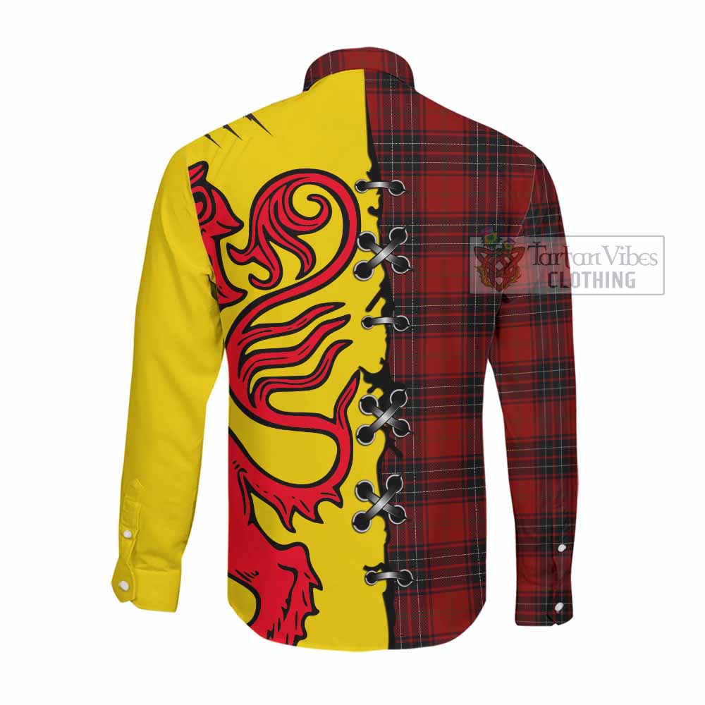Wemyss Tartan Family Crest Long Sleeve Button Shirts Lion Rampant Honor - Tartan Vibes Clothing