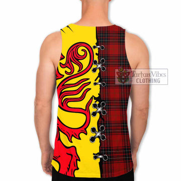 Wemyss Tartan Family Crest Men Tank Top Lion Rampant Honor