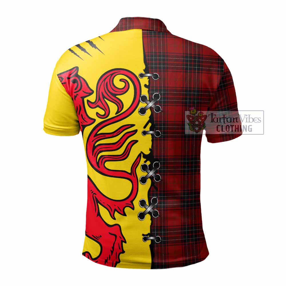 Wemyss Tartan Family Crest Polo Shirt Lion Rampant Honor - Tartan Vibes Clothing
