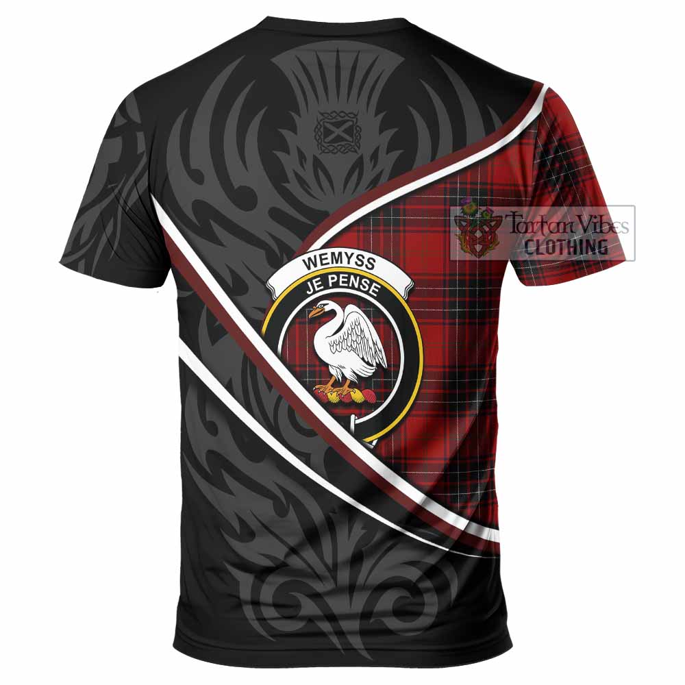 Wemyss Tartan Family Crest T-shirt Celtic Scottish Thistle Floral - Tartan Vibes Clothing