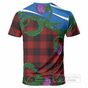 Wemyss Tartan Family Crest T-Shirt Thistle in Minimalism