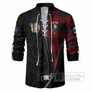 Wemyss Tartan Ghillie Shirt New Zealand Pattern Unique Zipper Stylized