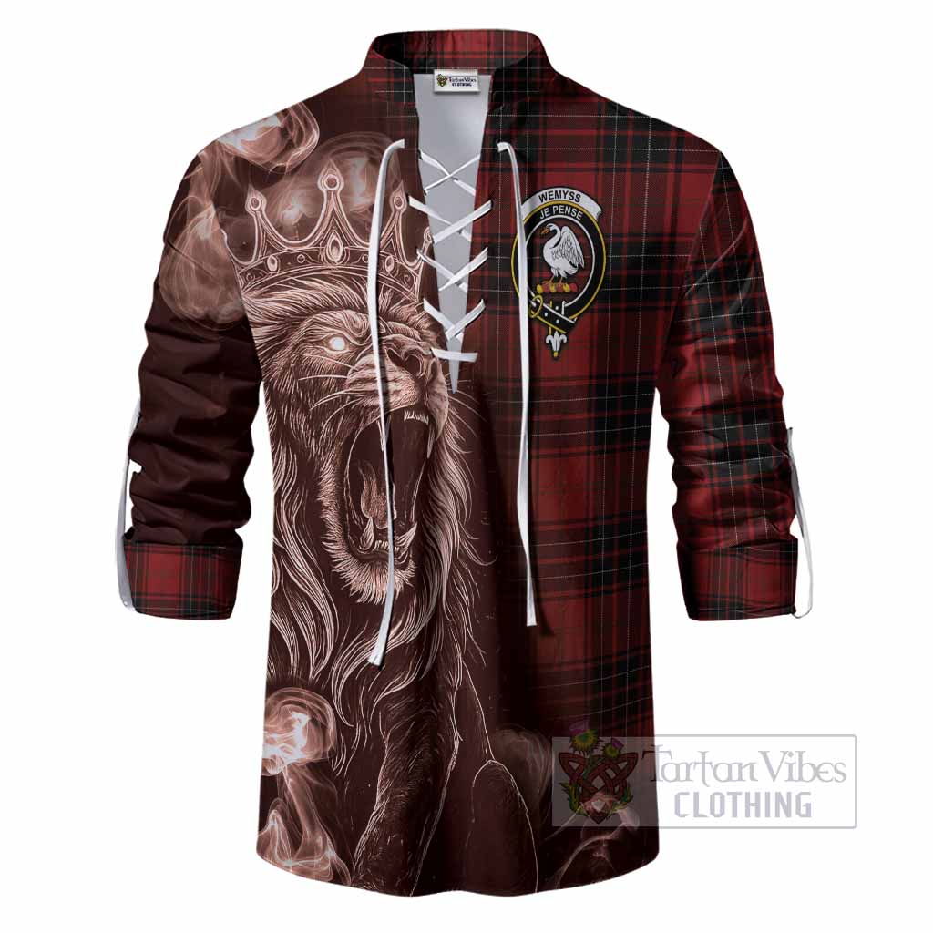 Wemyss Tartan Ghillie Shirt Roaring Lion Heritage