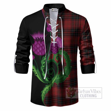 Wemyss Tartan Ghillie Shirt Traditional Scottish Thistle