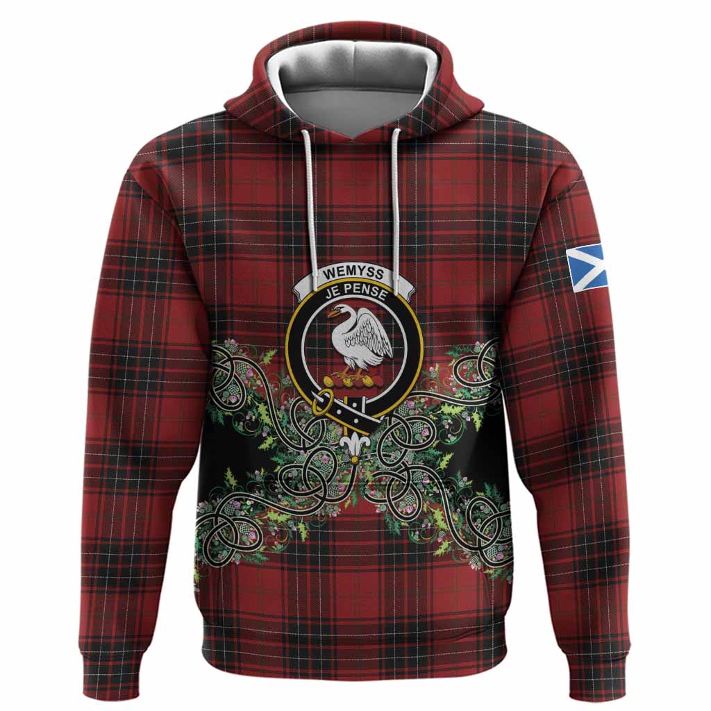 Wemyss Tartan Hoodie Thistle Scottish Spirit