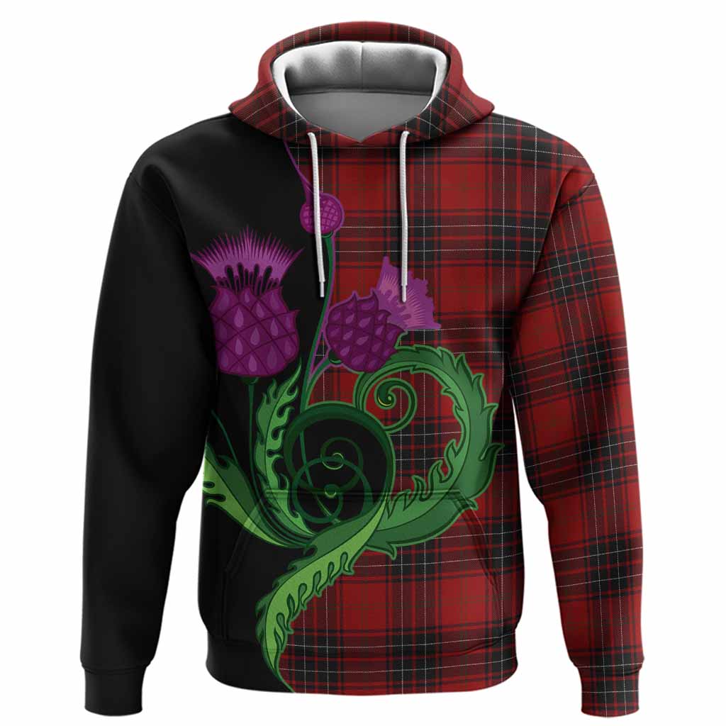 Wemyss Tartan Hoodie Traditional Scottish Thistle