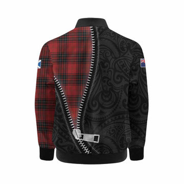 Wemyss Tartan Kid Bomber Jacket New Zealand Pattern Unique Zipper Stylized