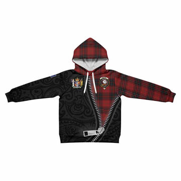 Wemyss Tartan Kid Hoodie New Zealand Pattern Unique Zipper Stylized