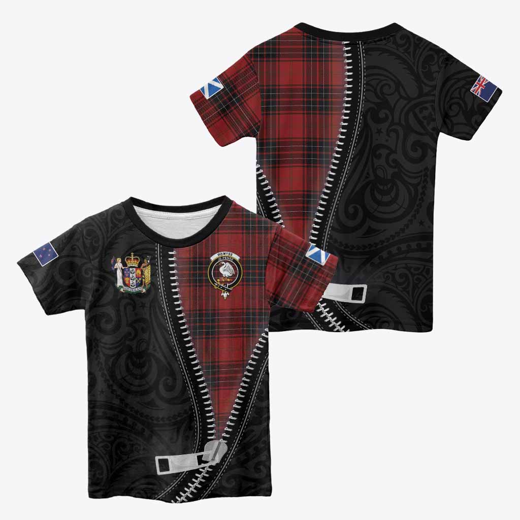 Wemyss Tartan Kid T-shirt New Zealand Pattern Unique Zipper Stylized