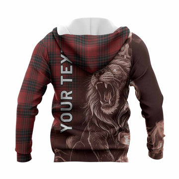 Wemyss Tartan Knitted Hoodie Roaring Lion Heritage