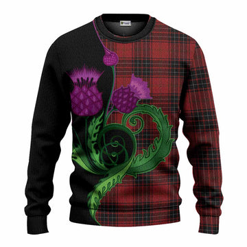 Wemyss Tartan Knitted Sweater Traditional Scottish Thistle
