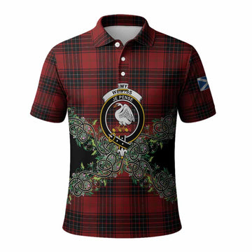 Wemyss Tartan Polo Shirt Thistle Scottish Spirit