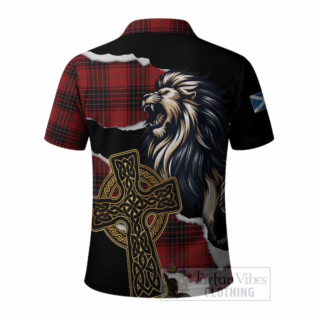 Wemyss Tartan Scottish Polo Shirt Lion Celtic Heritage