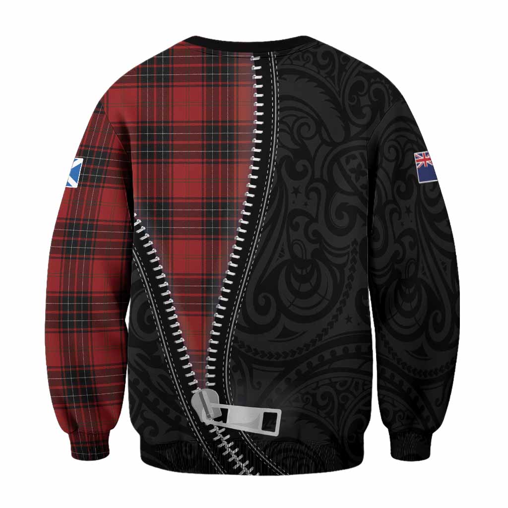 Wemyss Tartan Sweatshirt New Zealand Pattern Unique Zipper Stylized