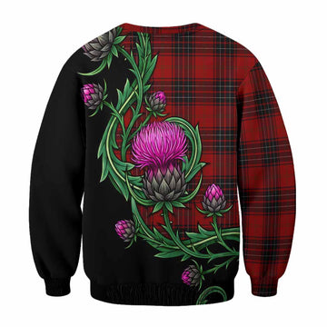 Wemyss Tartan Sweatshirt Resilient Scottish Thistle - Tartan Vibes Clothing