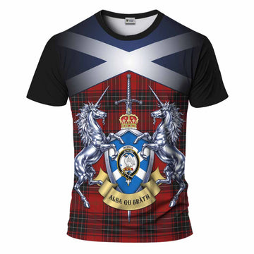 Wemyss Tartan T-Shirt Alba Gu Brath Unicorn Crest