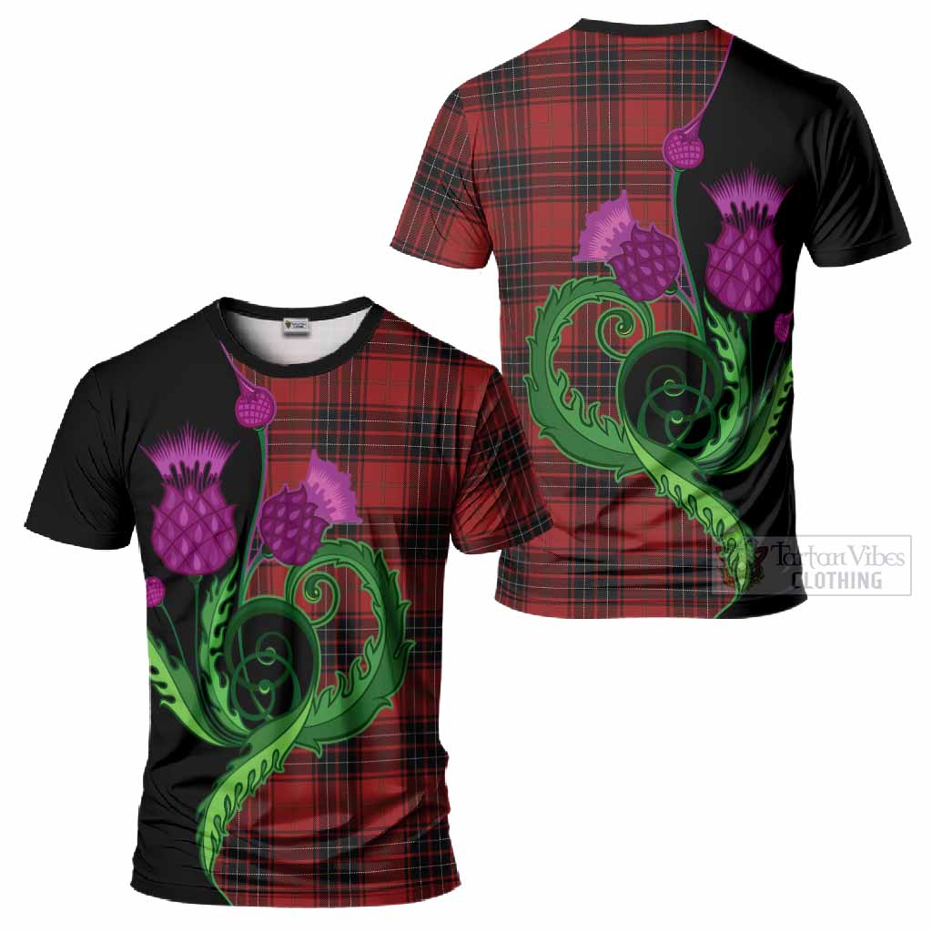 Wemyss Tartan T-Shirt Traditional Scottish Thistle