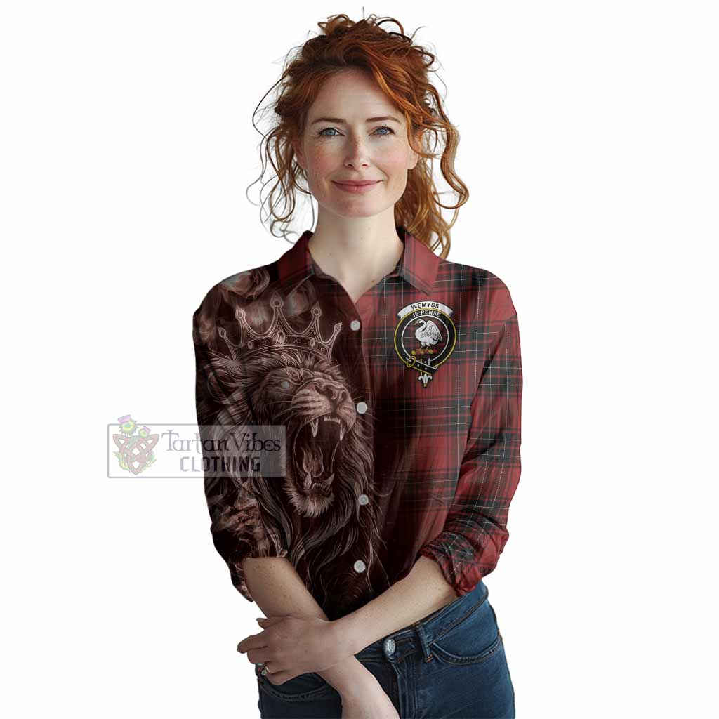 Wemyss Tartan Women Casual Shirt Roaring Lion Heritage