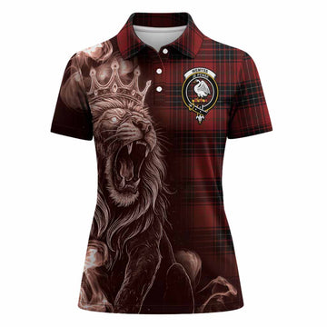 Wemyss Tartan Women Polo Shirt Roaring Lion Heritage