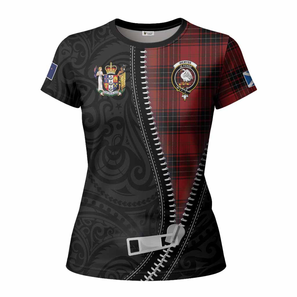 Wemyss Tartan Women T shirt New Zealand Pattern Unique Zipper Stylized