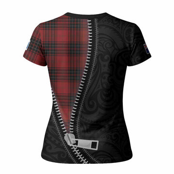 Wemyss Tartan Women T shirt New Zealand Pattern Unique Zipper Stylized