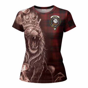 Wemyss Tartan Women T shirt Roaring Lion Heritage