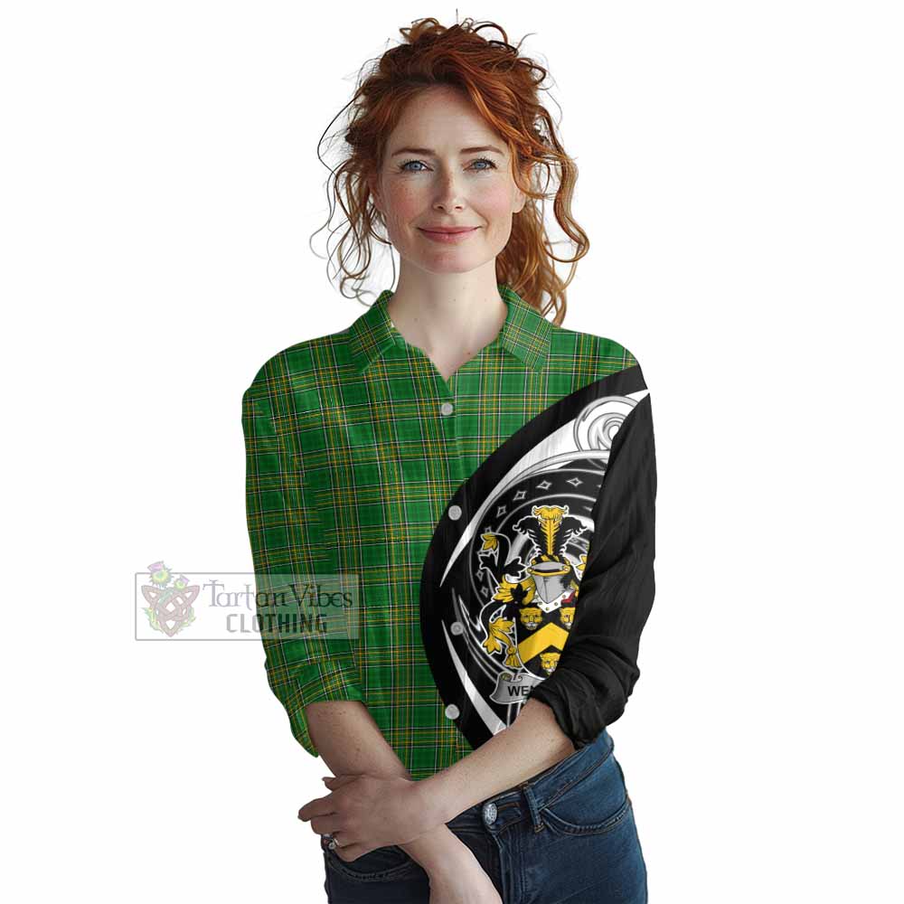 Wentworth Irish Clan Women's Casual Shirt Celtic Circle Style - Tartan Vibes Clothing