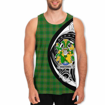 Tartan Vibes Clothing Westenra Irish Clan Men's Tank Top Celtic Circle Style