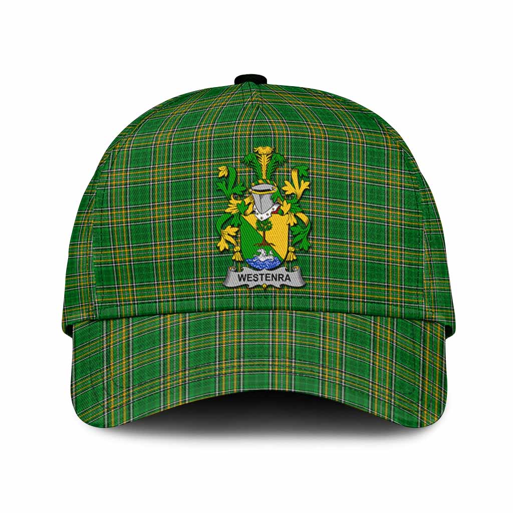 Westenra Irish Clan Tartan Classic Cap with Coat of Arms