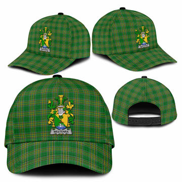 Westenra Irish Clan Tartan Classic Cap with Coat of Arms