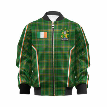 Westenra Irish Clan Coat of Arm Tartan Kid Bomber Jacket Flag Style