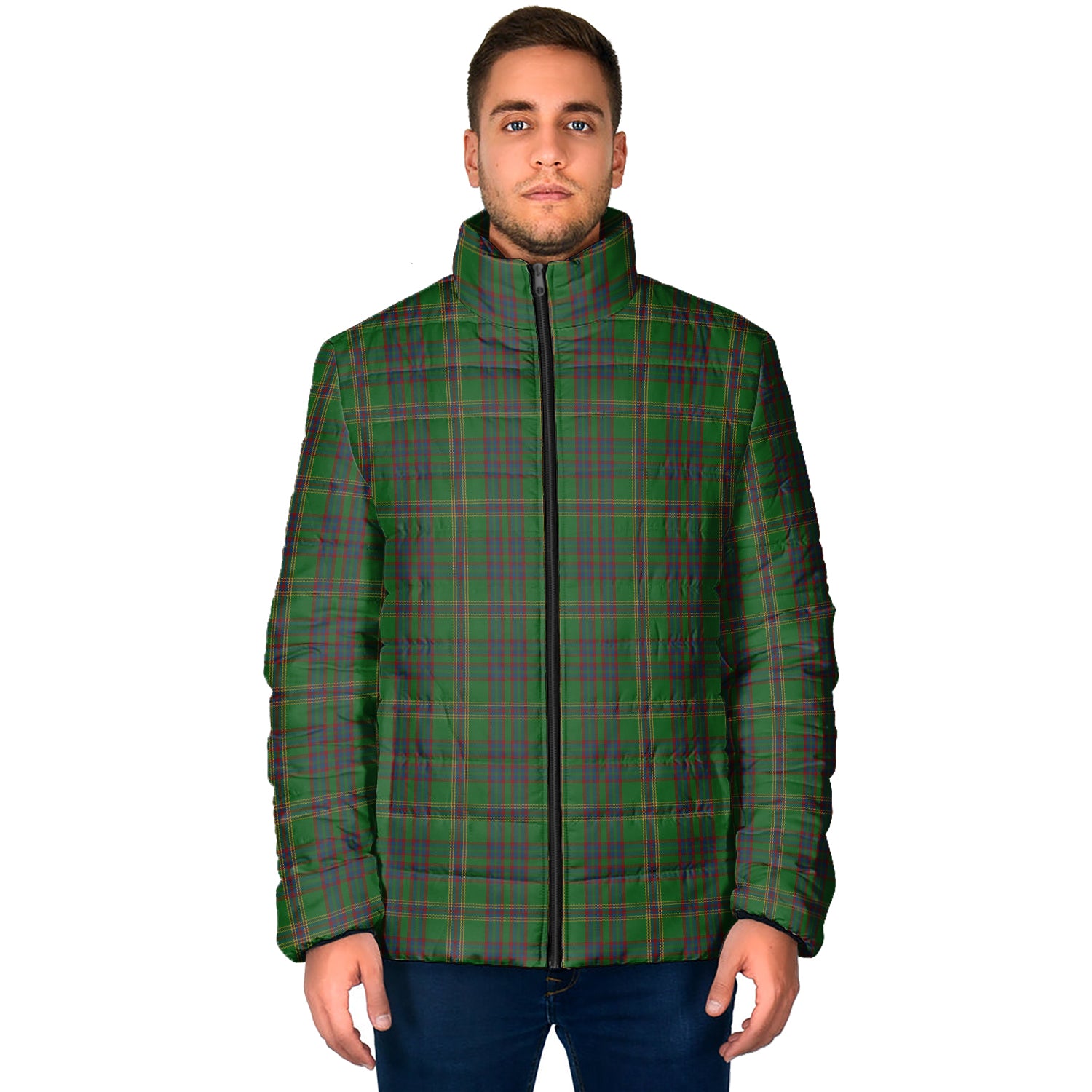 Westmeath County Ireland Tartan Padded Jacket - Tartan Vibes Clothing