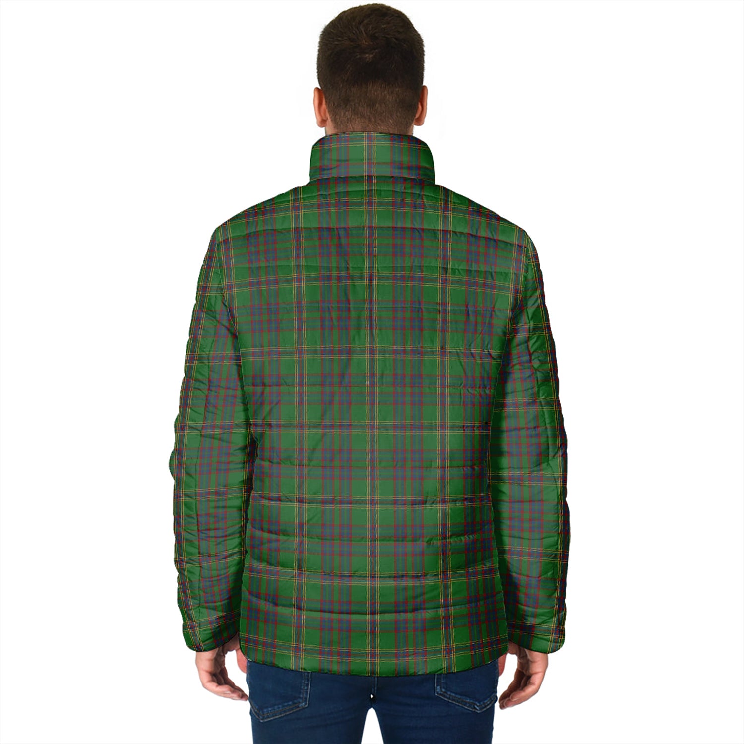 Westmeath County Ireland Tartan Padded Jacket - Tartan Vibes Clothing