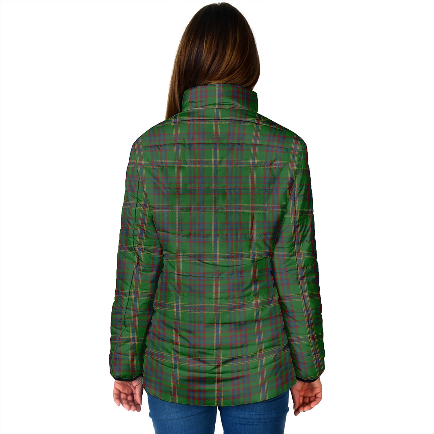 Westmeath County Ireland Tartan Padded Jacket - Tartan Vibes Clothing