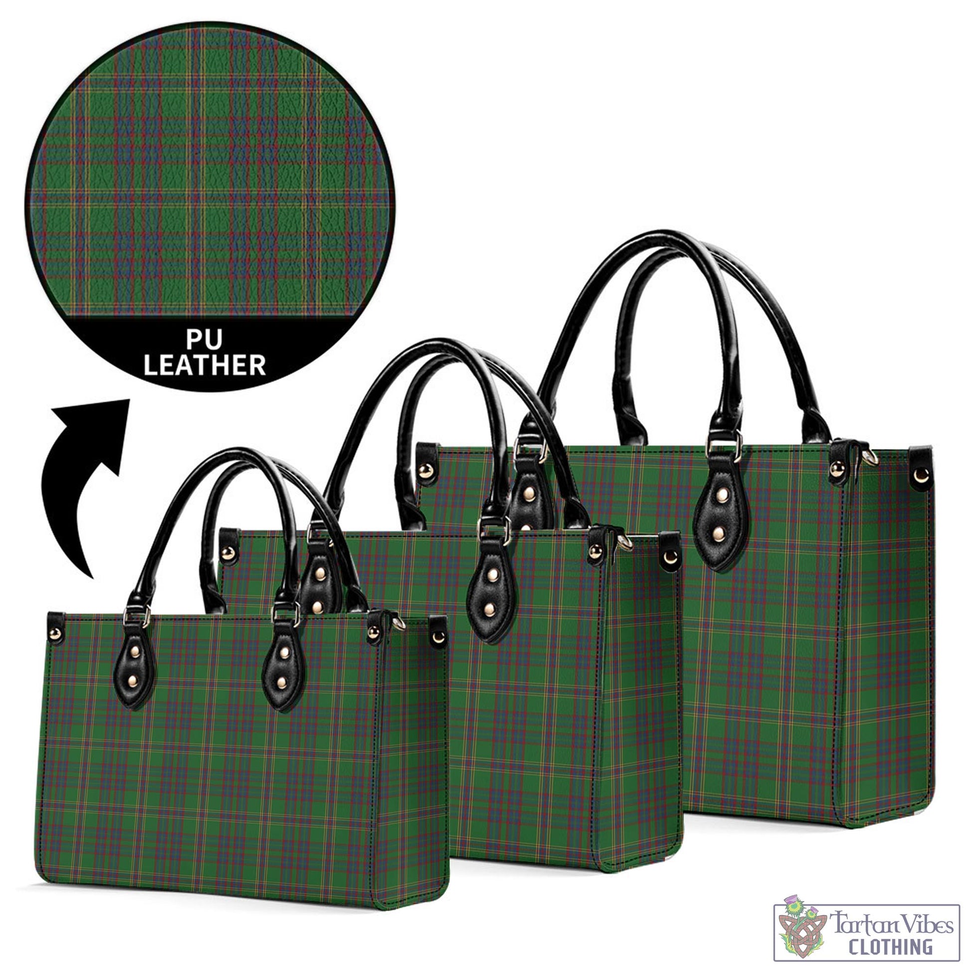 Tartan Vibes Clothing Westmeath County Ireland Tartan Luxury Leather Handbags