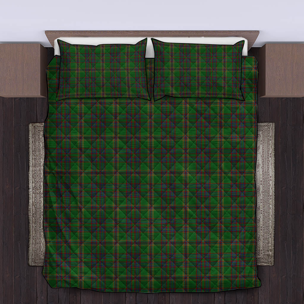 Westmeath County Ireland Tartan Quilt Bed Set King - Tartan Vibes Clothing