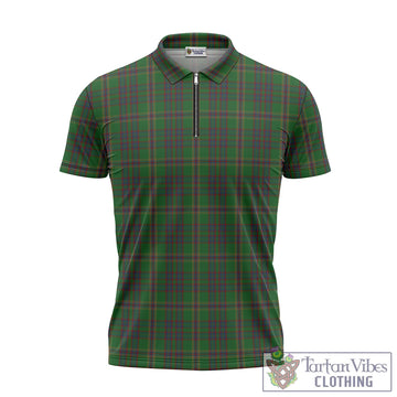 Westmeath County Ireland Tartan Zipper Polo Shirt