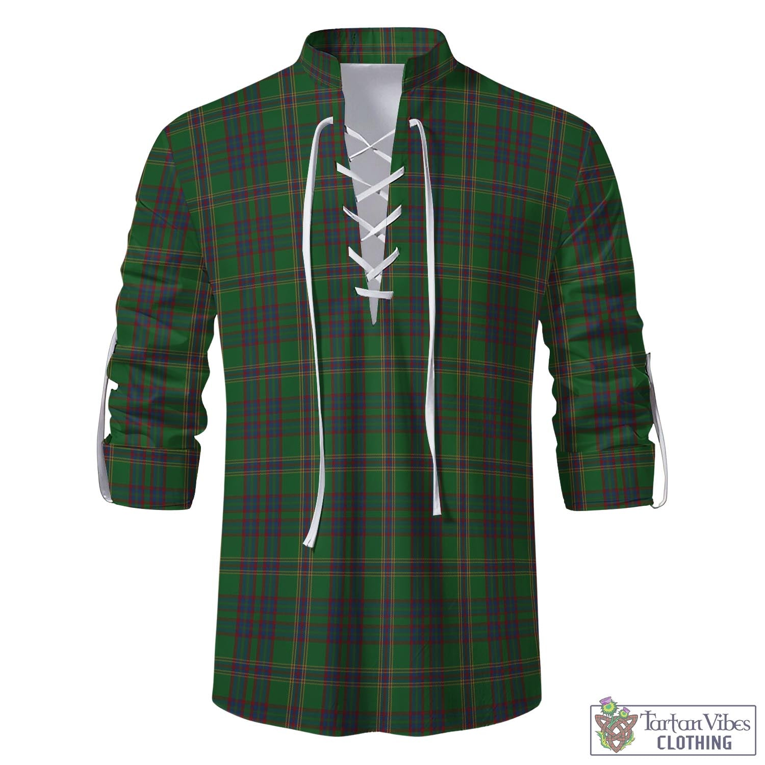 Tartan Vibes Clothing Westmeath County Ireland Tartan Men's Scottish Traditional Jacobite Ghillie Kilt Shirt