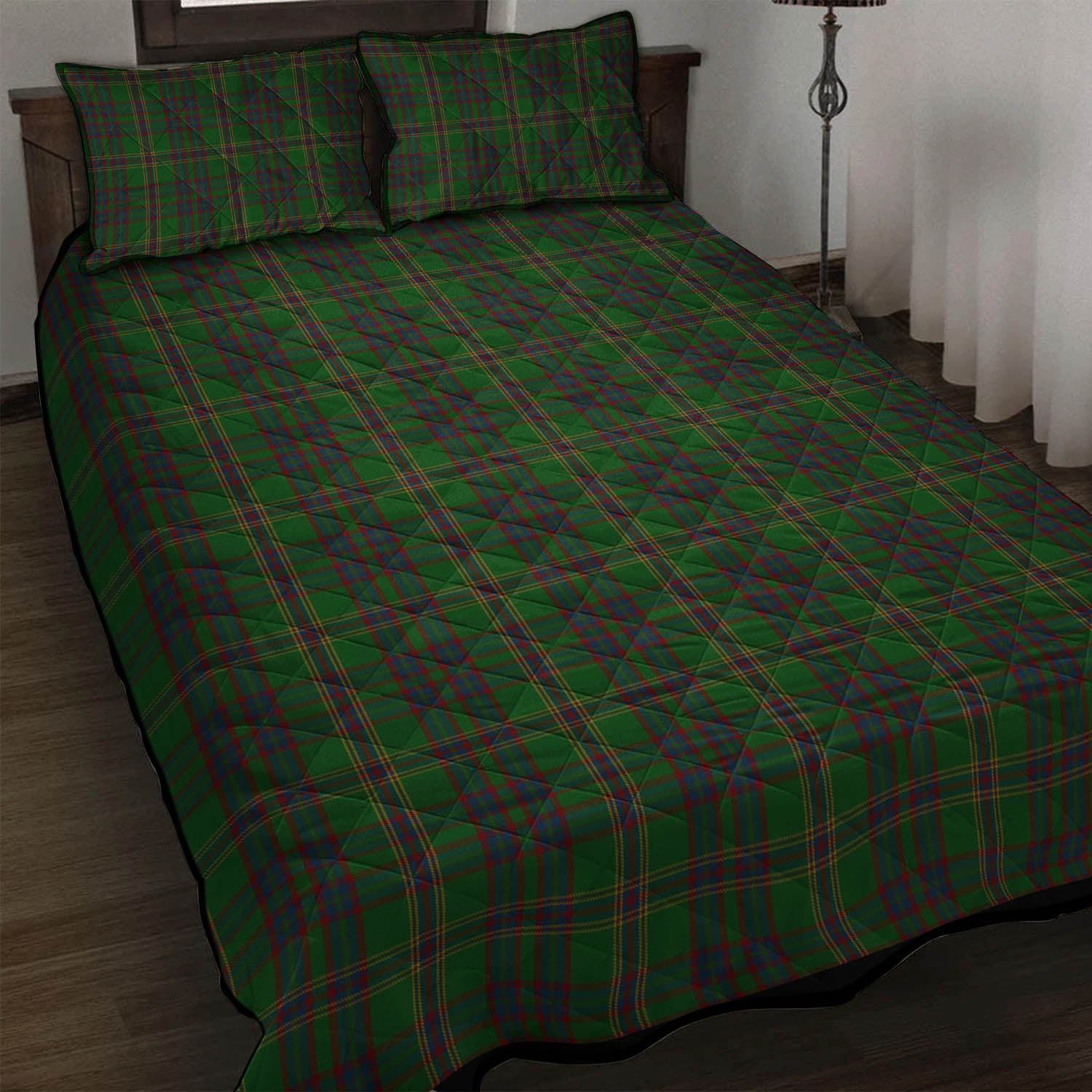 Westmeath County Ireland Tartan Quilt Bed Set - Tartanvibesclothing Shop