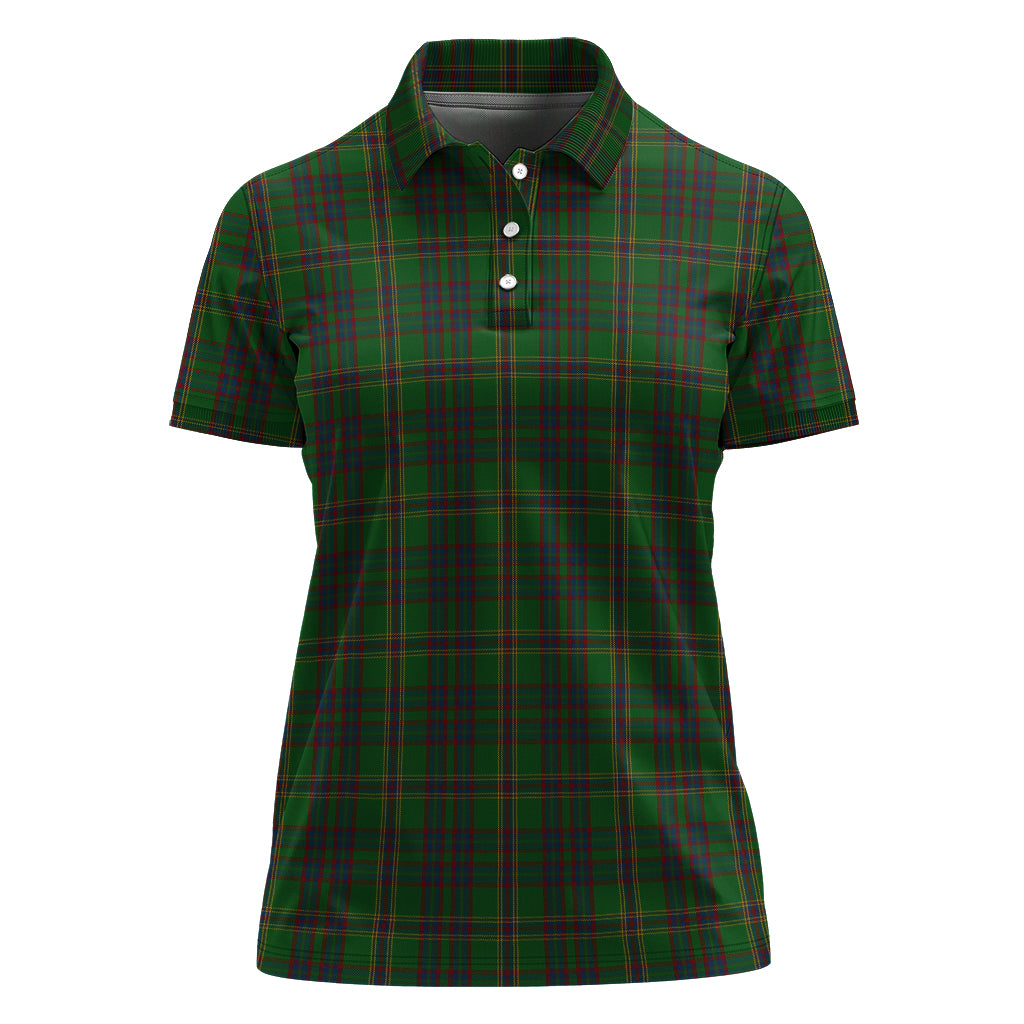 westmeath-county-ireland-tartan-polo-shirt-for-women